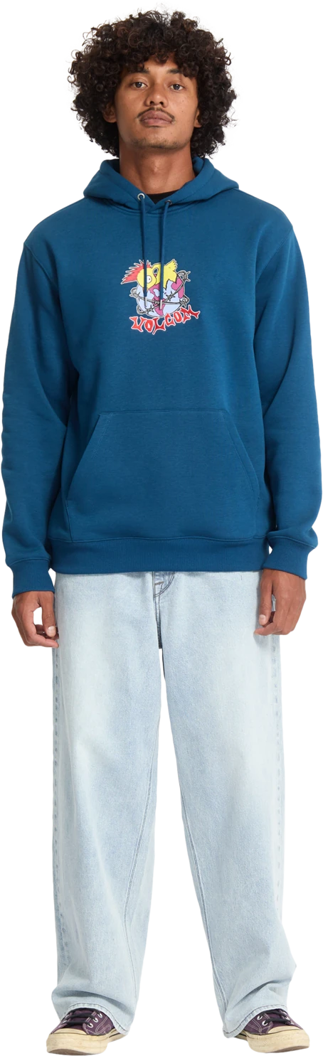 Volcom Noder sudadera con capucha hombre detail 6 | Cosmic Blue