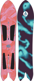 Burton Burton Family Tree 3D Channel Surfer Flat Top Snowboard tablas de snowboard | Graphic