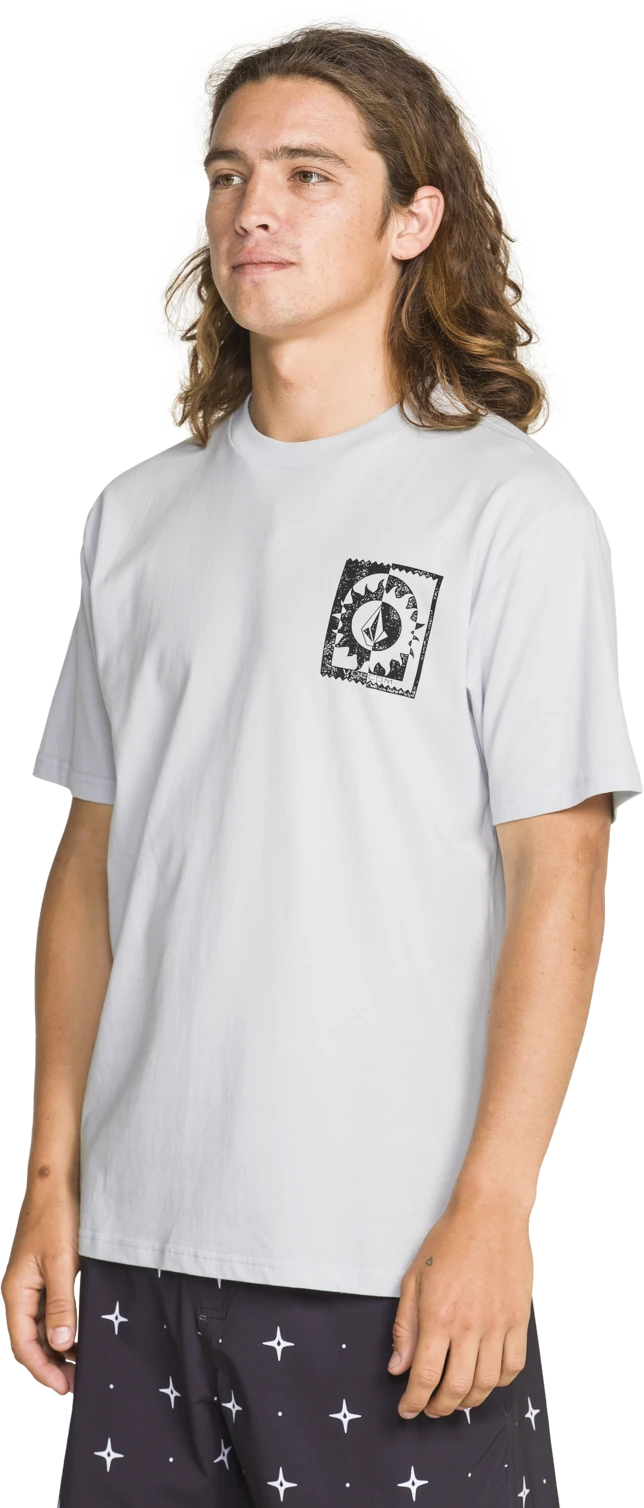 Volcom BURNER SS TEE camiseta manga corta hombre | Light Blue Acid
