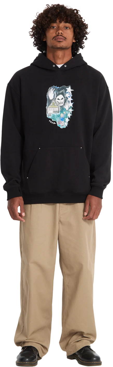 Volcom FA ISSAM AUPTEL PO sudadera con capucha hombre detail 4 | Black