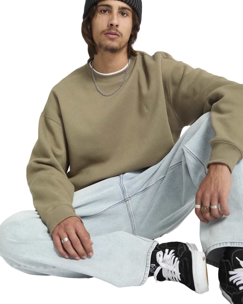 Volcom Single Stone Pw sudadera hombre detail 3 | Brindle
