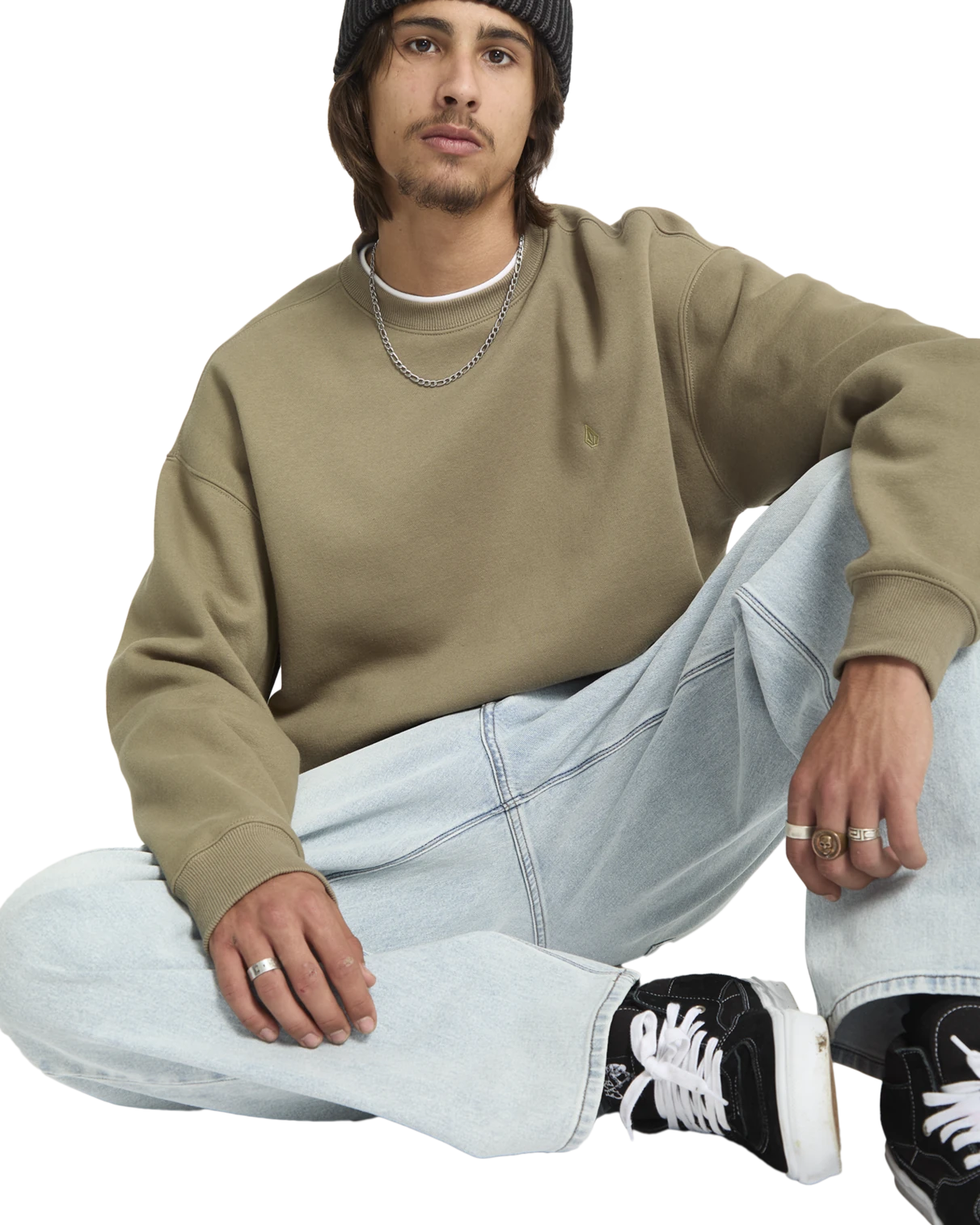 Volcom Single Stone Pw sudadera hombre detail 3 | Brindle