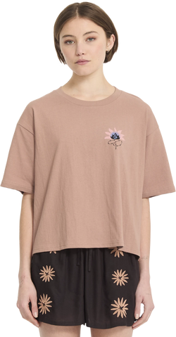 Volcom BLISS TEE camiseta manga corta mujer | Pale Khaki
