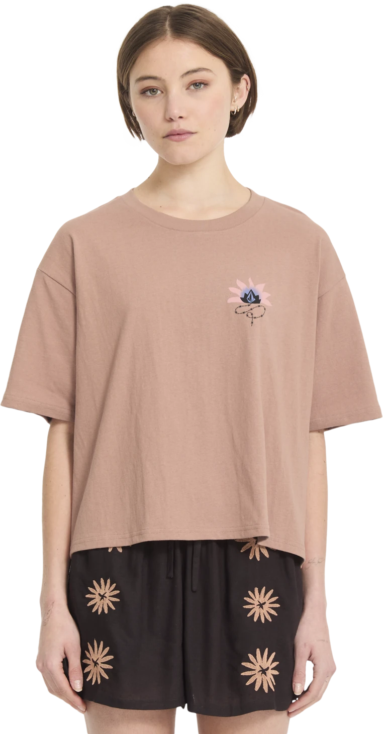 Volcom BLISS TEE camiseta manga corta mujer | Pale Khaki