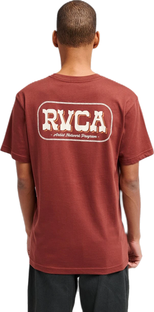 Rvca Old West Camiseta de manga corta camiseta manga corta hombre detail 1 | Rojo
