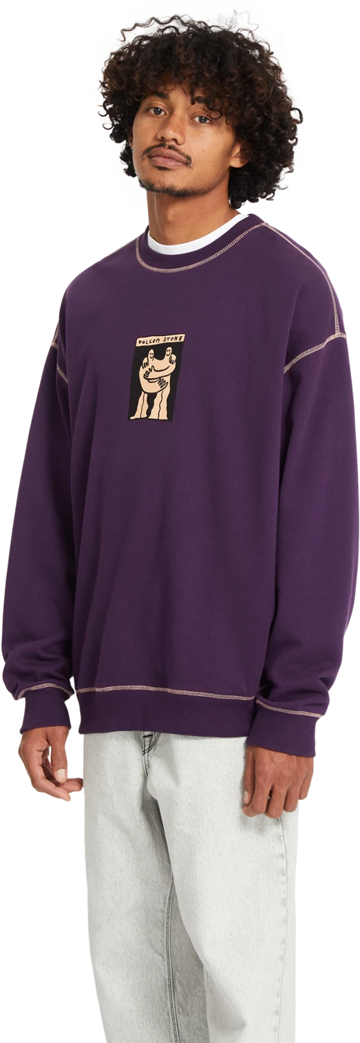 Volcom PODCOL CREW sudadera hombre detail 2 | Grape Royale