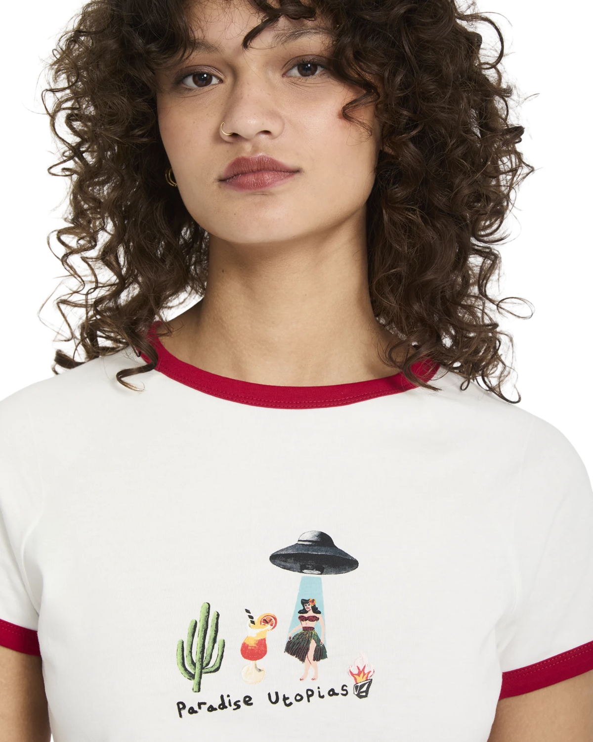 Volcom FA MICKEY MASON TEE camiseta manga corta mujer detail 3 | Off White
