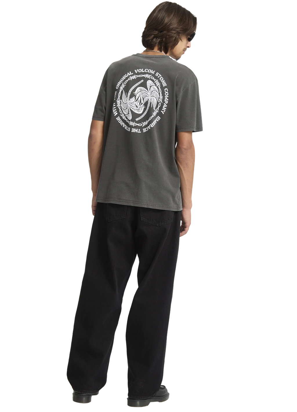 Volcom Circlepalm camiseta manga corta hombre detail 4 | Black