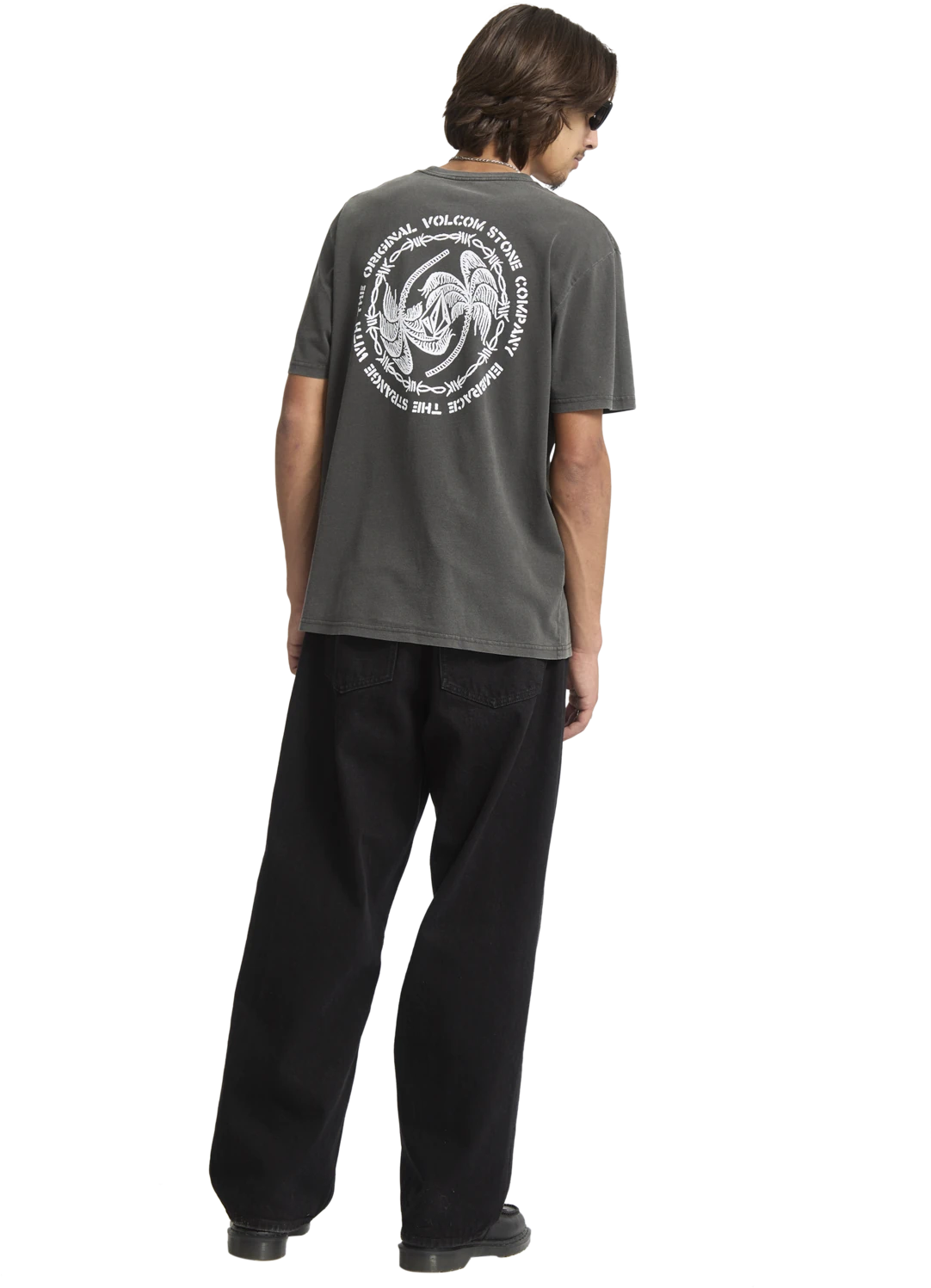 Volcom Circlepalm camiseta manga corta hombre detail 4 | Black