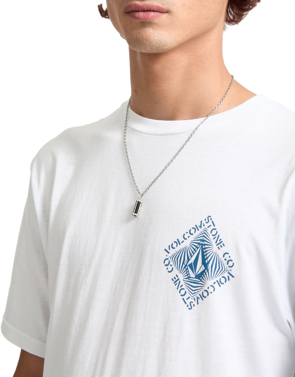 Volcom Obtical camiseta manga corta hombre detail 2 | White