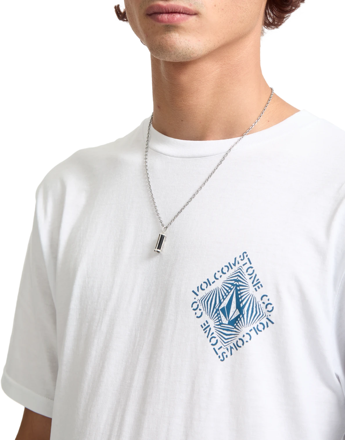 Volcom Obtical camiseta manga corta hombre detail 2 | White