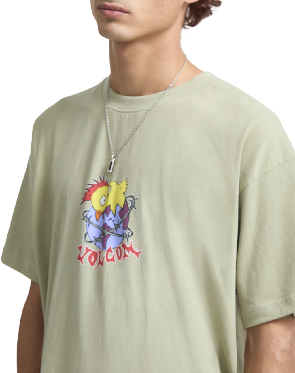 Volcom New Born camiseta manga corta hombre detail 5 | Green Tea
