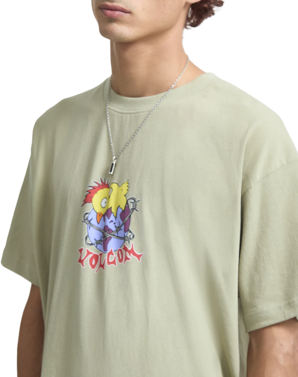 Volcom New Born camiseta manga corta hombre detail 5 | Green Tea