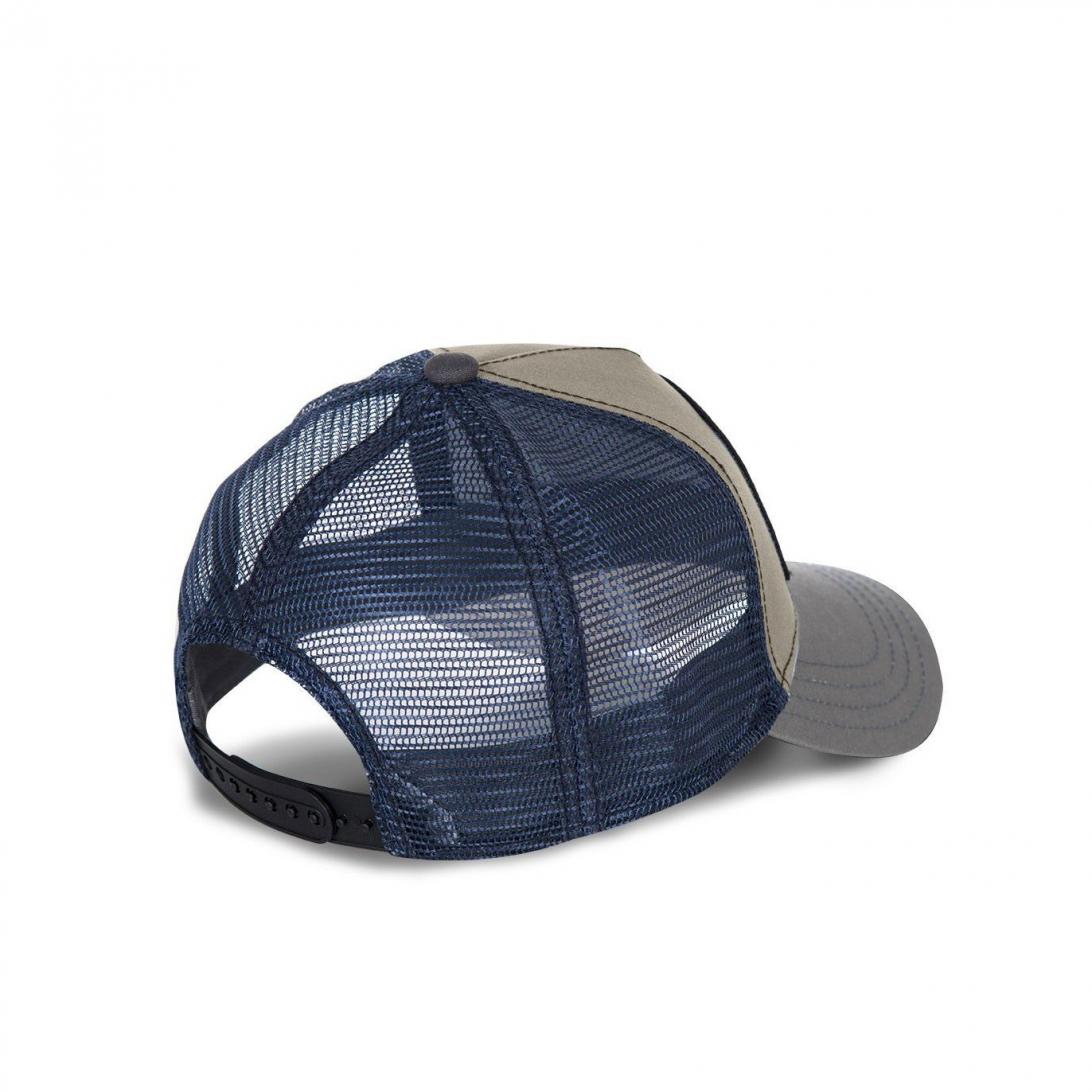 Cappellino da camionista blu Flying Eye quadrato 3B di Von Dutch Square