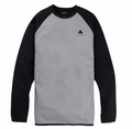 Burton Burton Crown Weatherproof Pullover Crewneck Snow Sweatshirt sudadera hombre | Grey Heather / True Black