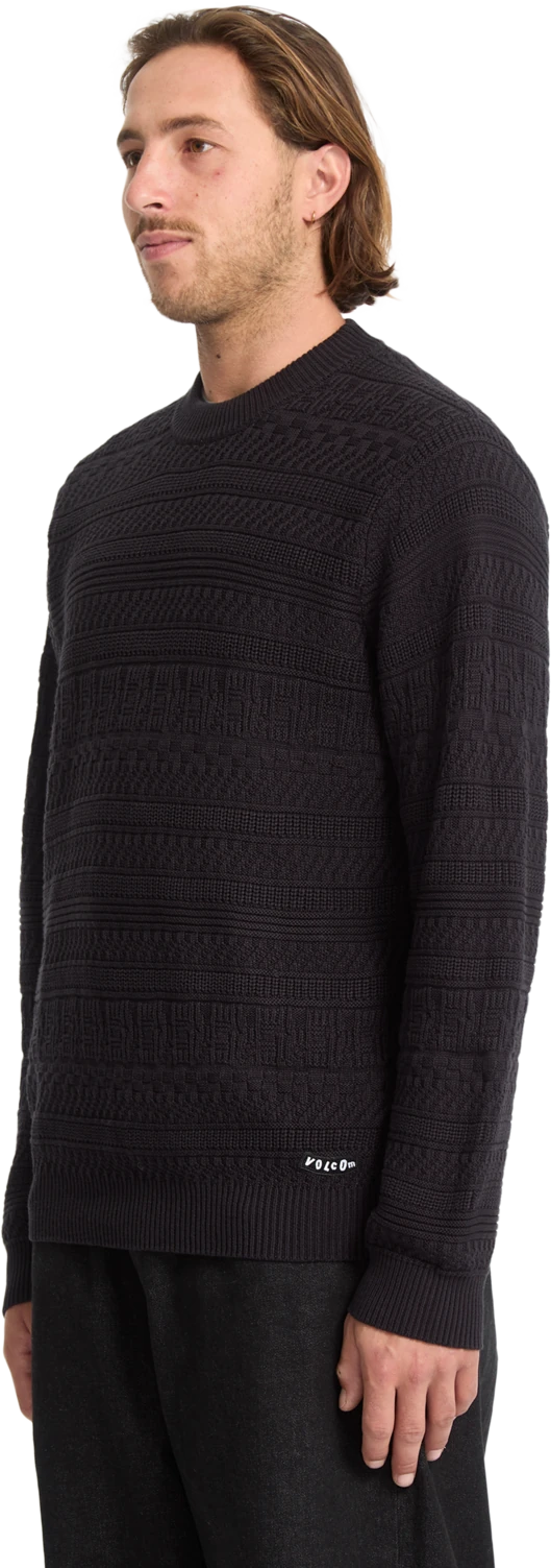 Volcom Dreamdeker jersey hombre detail 4 | Black