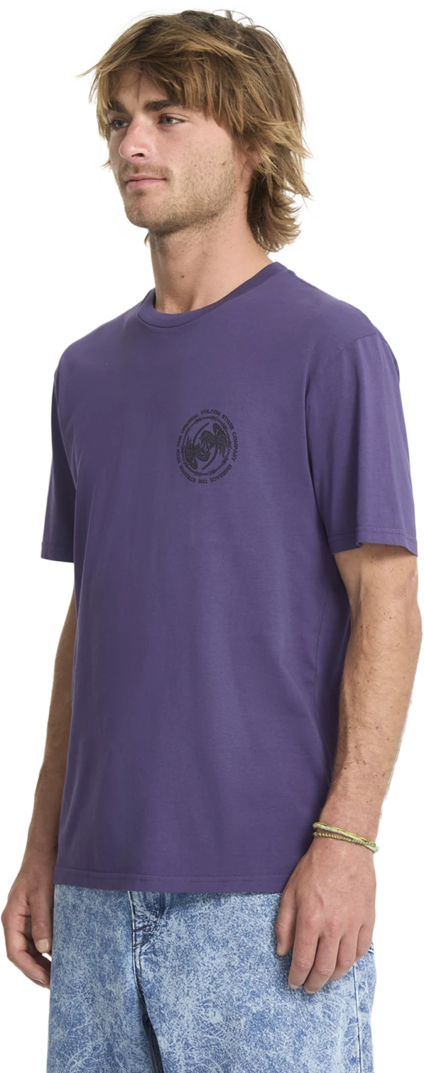Volcom Circlepalm camiseta manga corta hombre detail 5 | Dark Purple