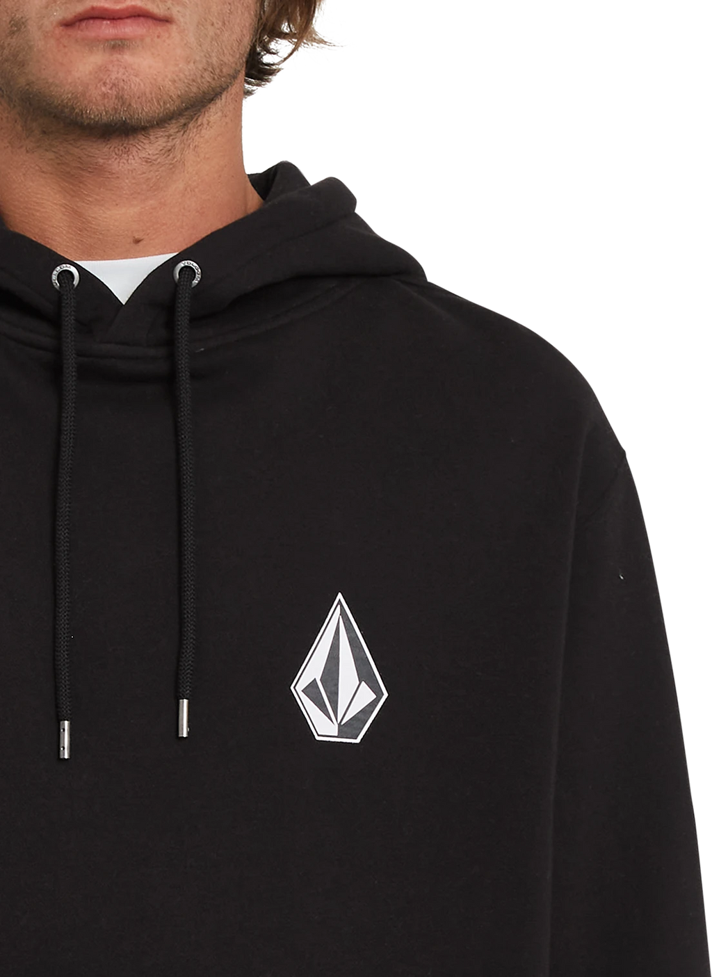 Volcom ICONIC STONE PO sudadera con capucha hombre detail 3 | Black