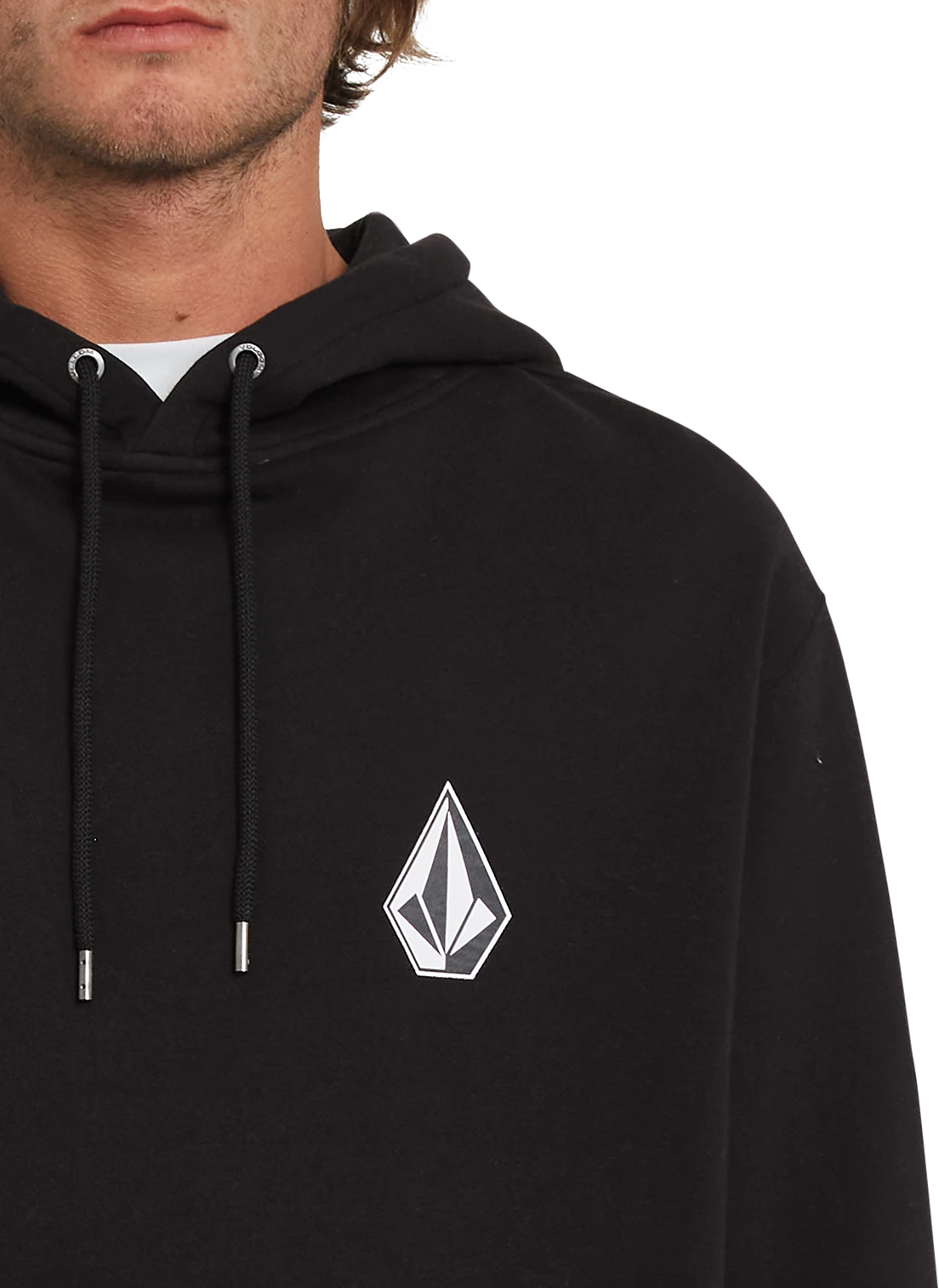 Volcom ICONIC STONE PO sudadera con capucha hombre detail 3 | Black
