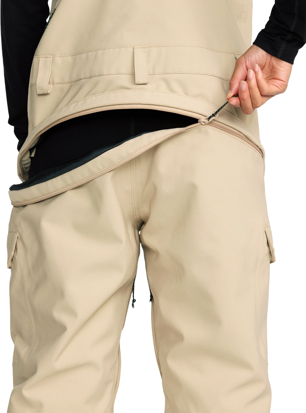 Volcom CRESTON 3D STRETCH BIB OVERALL pantalón mujer detail 7 | Oatmeal