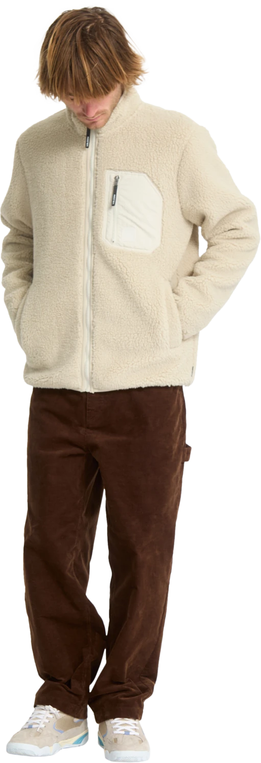 Volcom Muzzer Fuzzar sudadera con cremallera hombre detail 3 | Stone