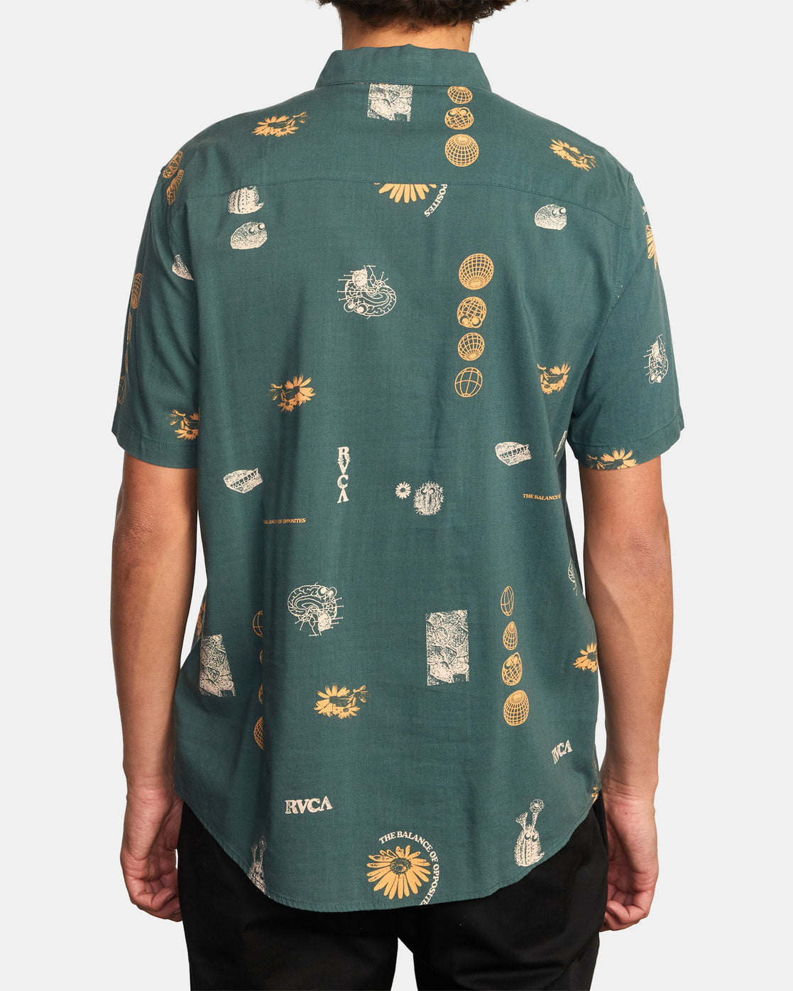 Rvca Pet Cactus Green Shirt | surfdevils.com