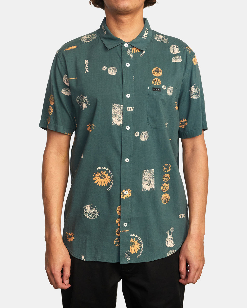 Camisa Rvca Pet Cactus Green