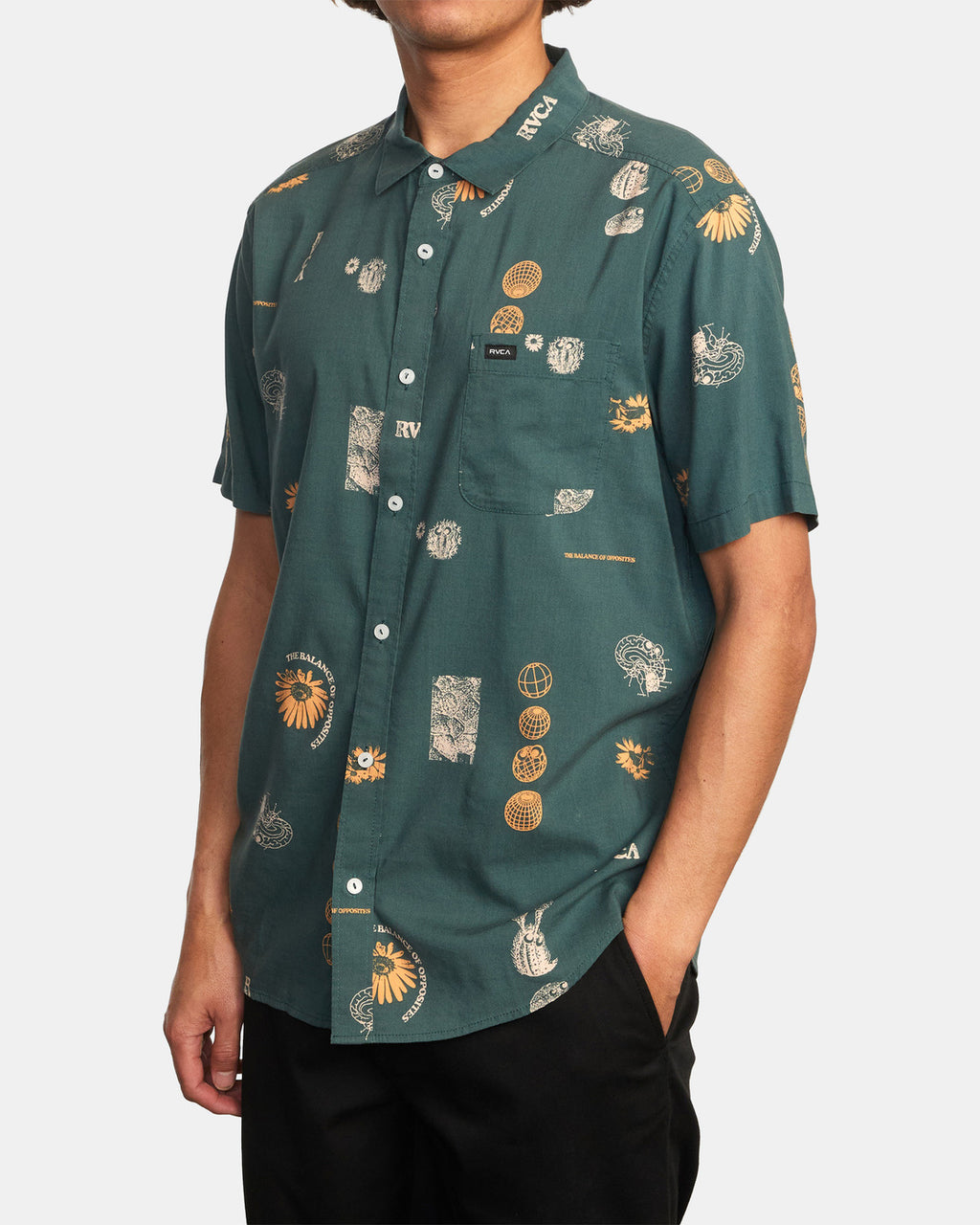 Camisa Rvca Pet Cactus Green