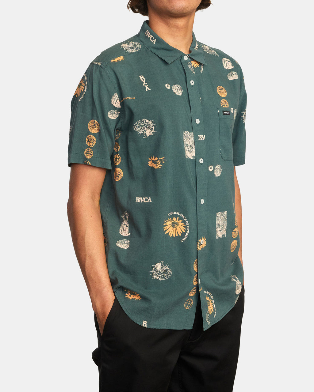 Camisa Rvca Pet Cactus Green