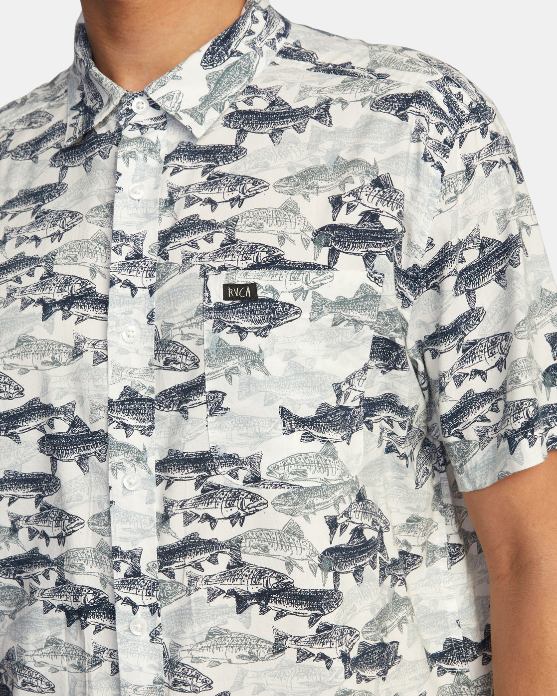 Rvca Ben Horton Fisch-Camouflage-Shirt | Meistverkaufte Produkte | Neue Produkte | Neueste Produkte | surfdevils.com