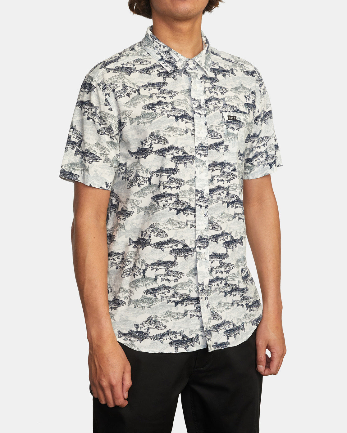 Rvca Ben Horton Fisch-Camouflage-Shirt