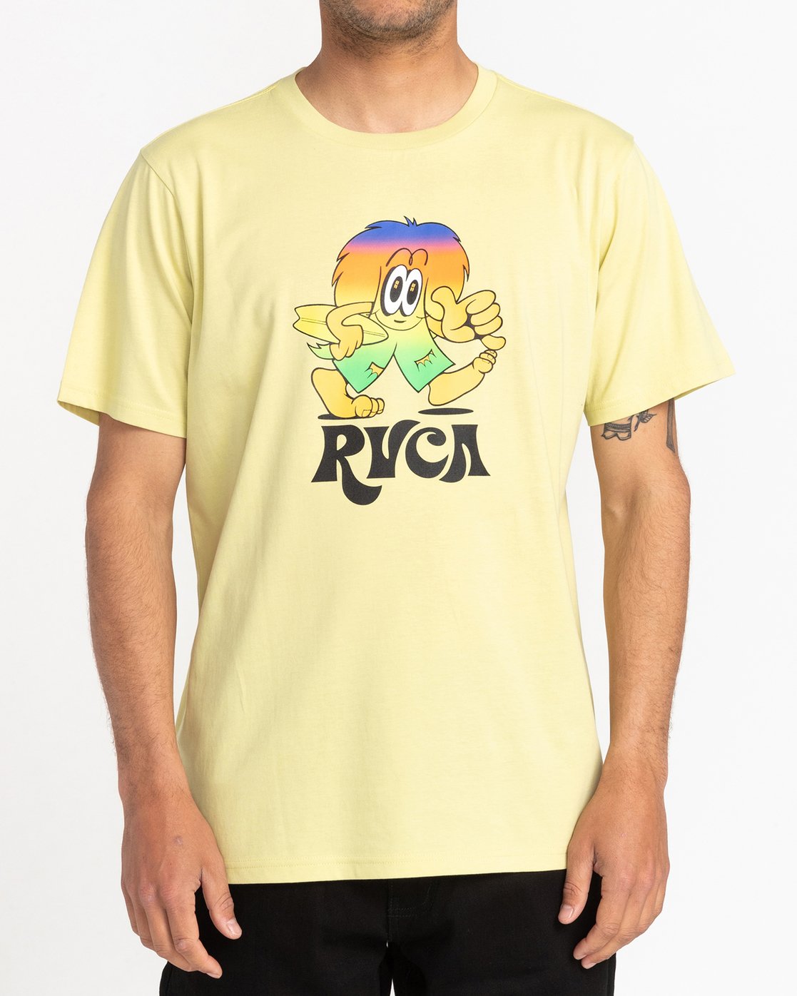 Rvca Cousin Celery T-shirt | Collection_Zalando | Men's short sleeve t-shirts | Men's T-shirts | surfdevils.com