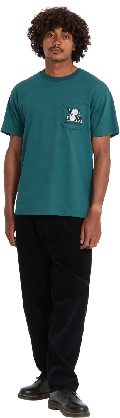 Volcom PARTED OUT POCKET SST camiseta manga corta hombre detail 5 | RIFLE GREEN