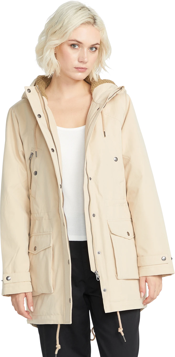 Volcom WALK ON BY 5K PARKA chaquetas y abrigos mujer detail 2 | Khaki