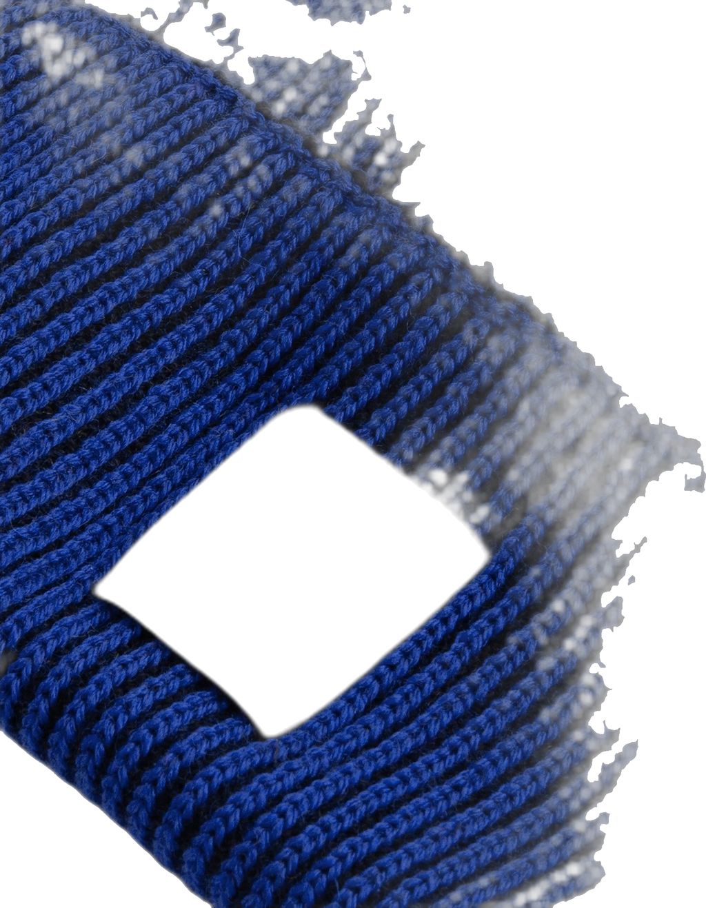 Polar Skate Co. Polar Skate Co. Lines Merino Beanie gorro hombre detail 2 | Egyptian Blue/Black