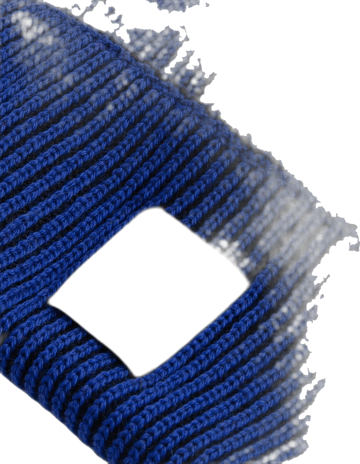 Polar Skate Co. Polar Skate Co. Lines Merino Beanie gorro hombre detail 2 | Egyptian Blue/Black