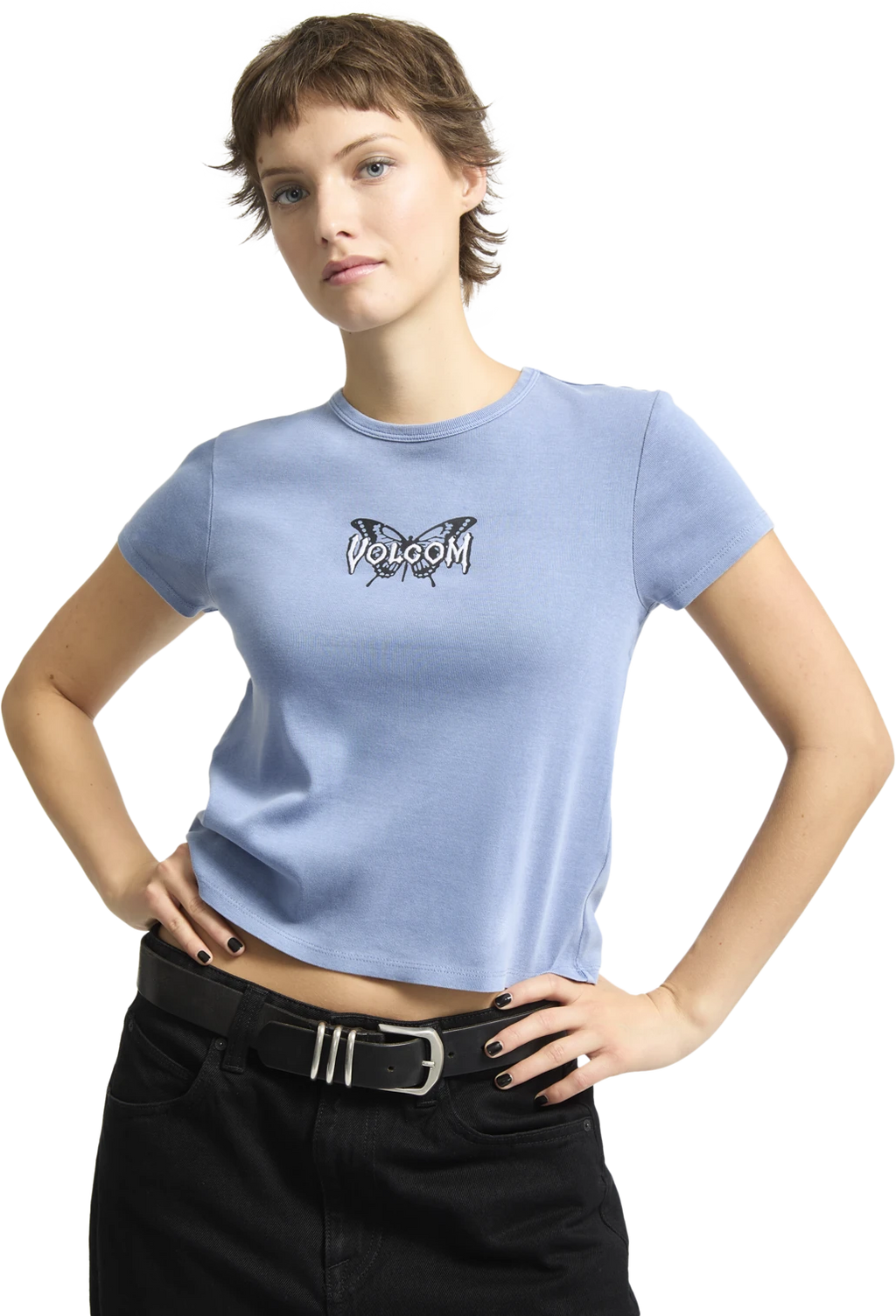 Volcom Have A Clue camiseta manga corta mujer detail 4 | Carolina Blue