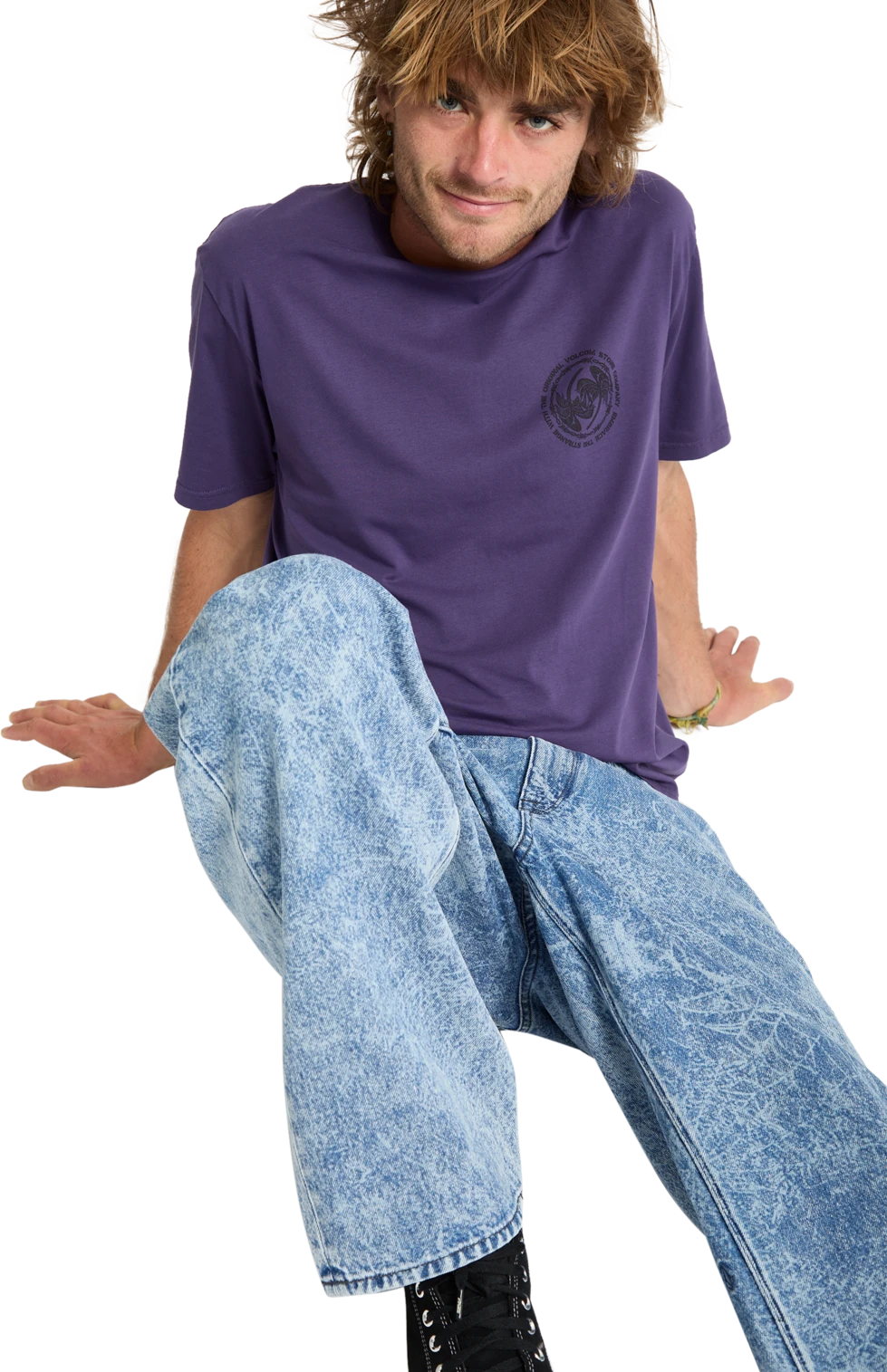 Volcom Circlepalm camiseta manga corta hombre detail 4 | Dark Purple