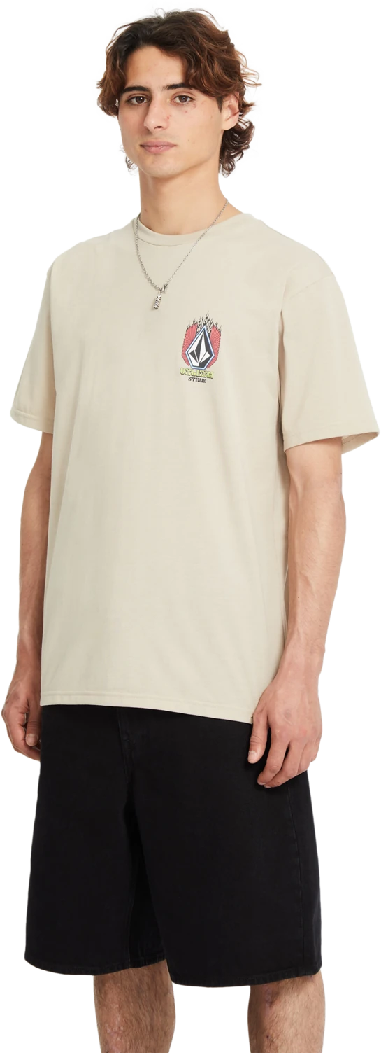 Volcom Draggin Stone Hth camiseta manga corta hombre detail 2 | LIGHT KHAKI