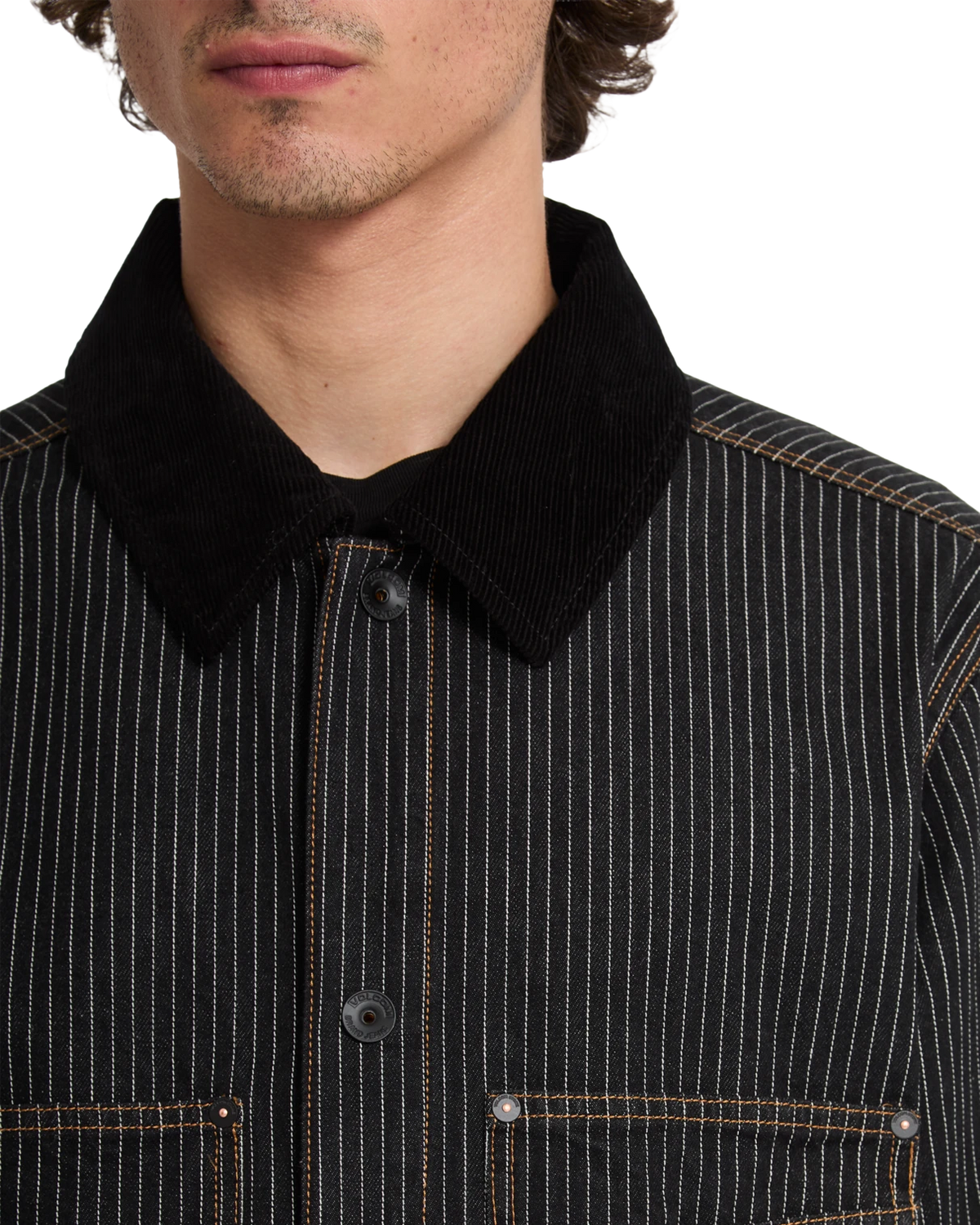 Volcom WORK DIALED JACKET chaquetas y abrigos hombre detail 3 | Black Stripe