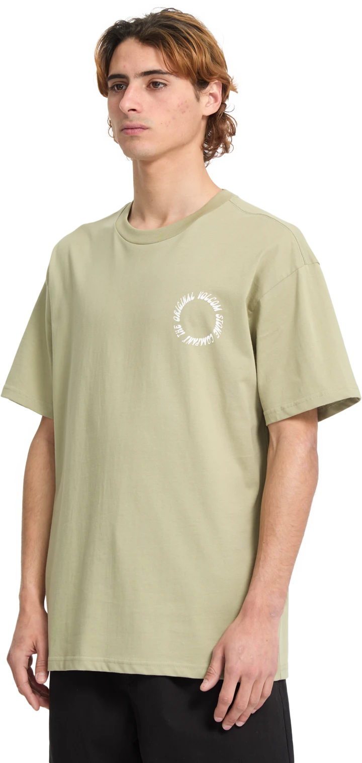 Volcom Round Out camiseta manga corta hombre detail 4 | Green Tea