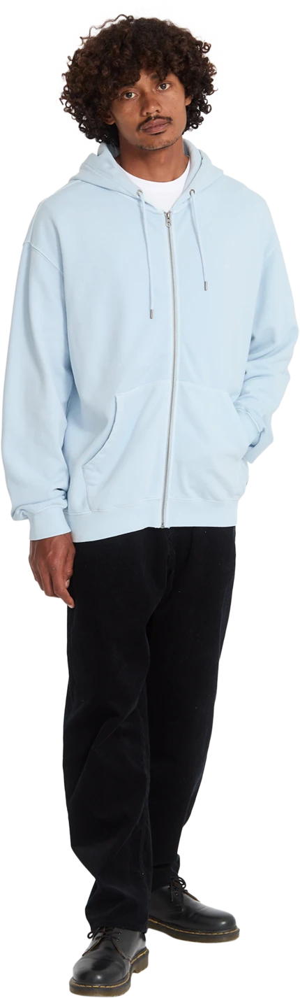Volcom SINGLE STONE TW ZIP sudadera con capucha hombre detail 5 | Light Blue Acid