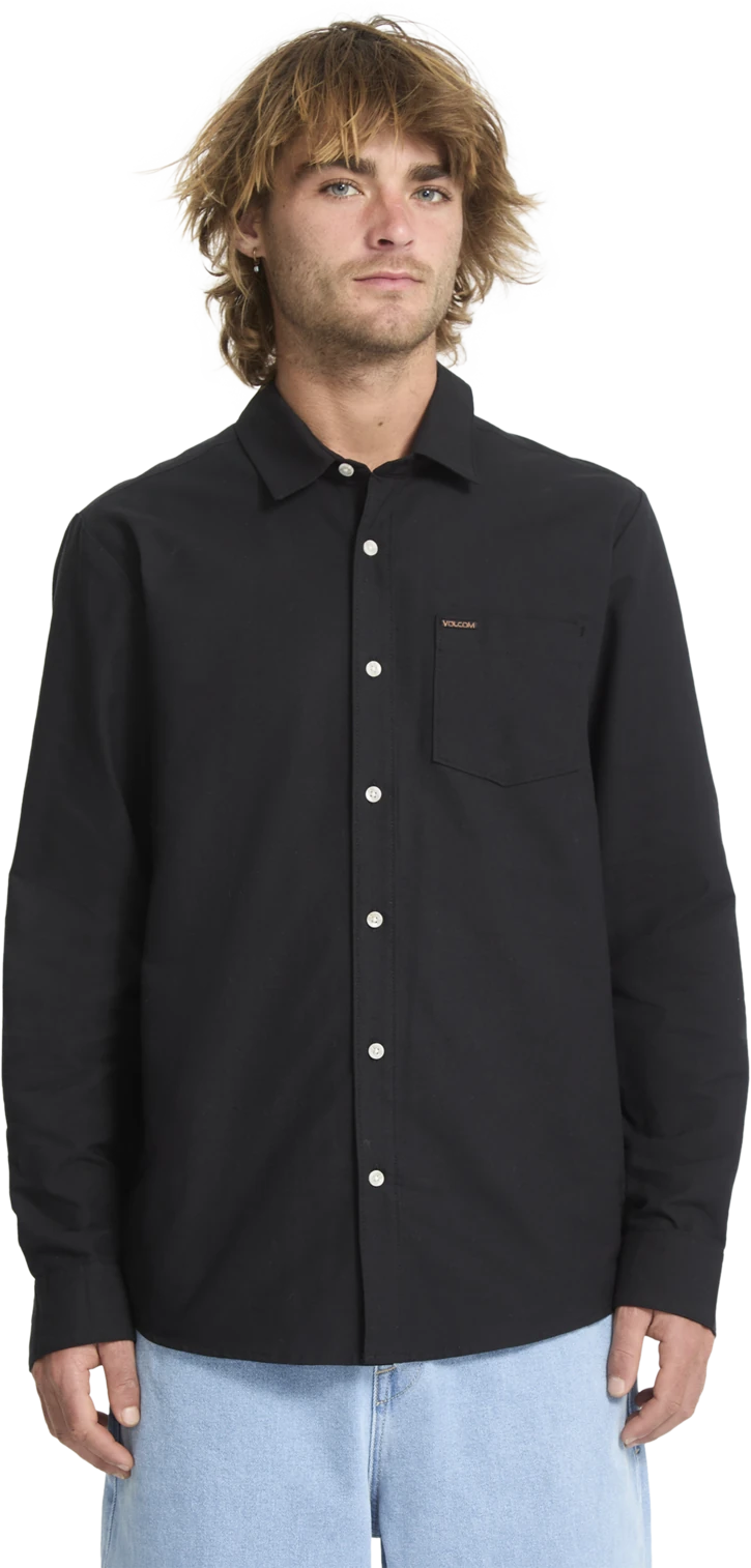 Volcom Veeco Oxford Shirt camisa manga larga hombre | Black