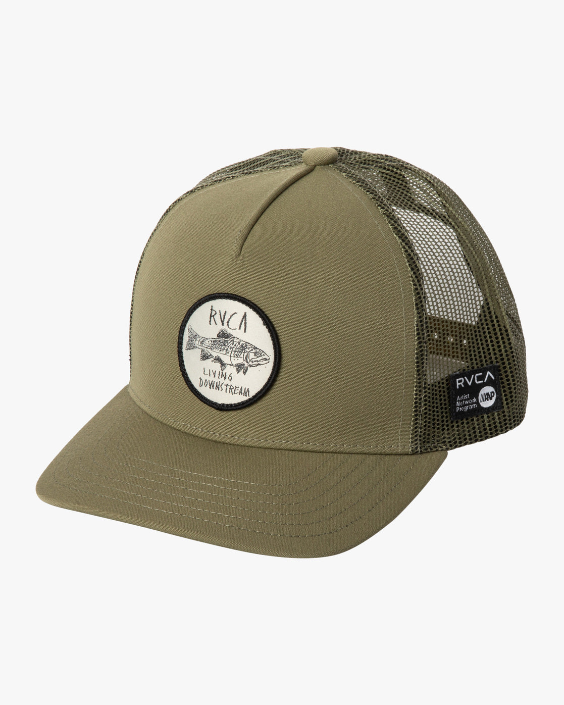 Rvca Horton ANP Olive Trucker Cap