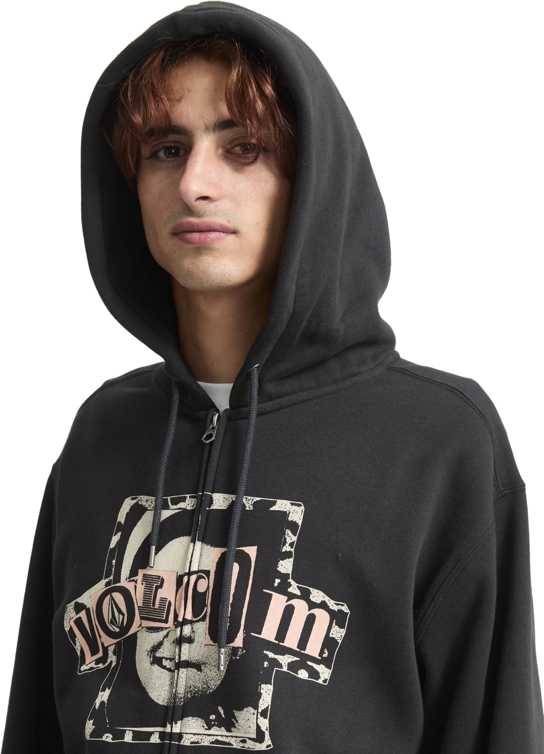 Volcom Stick Stoner sudadera con capucha hombre detail 3 | Antique Black