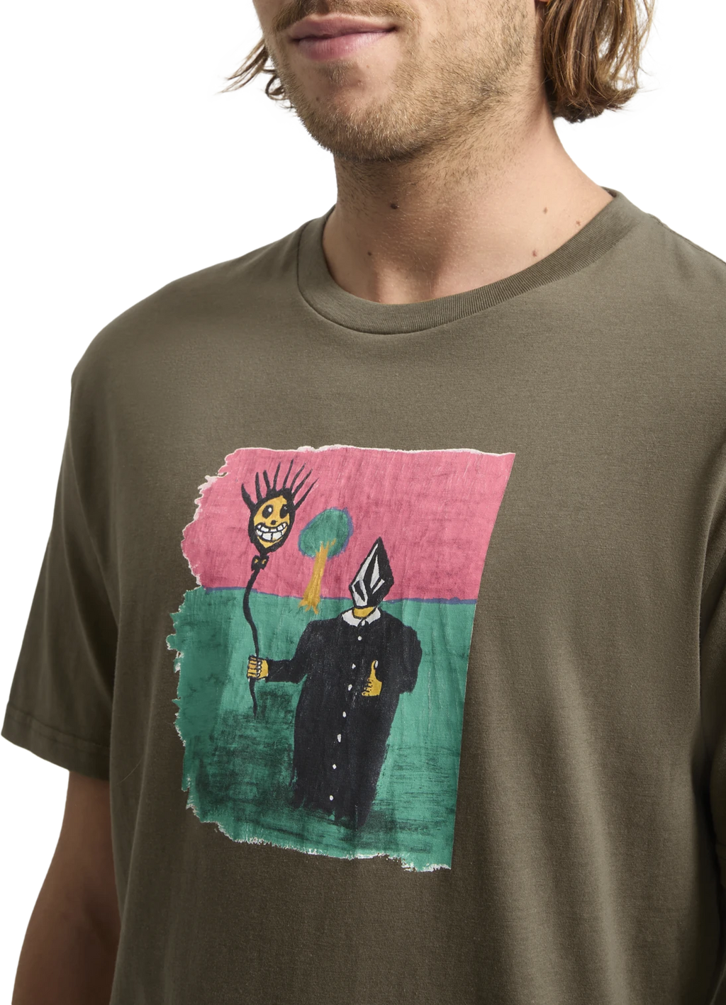 Volcom Issam camiseta manga corta hombre detail 2 | Sage Leaf