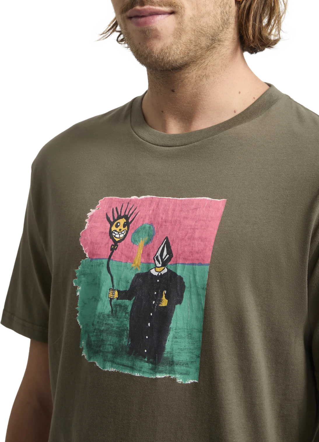 Volcom Issam camiseta manga corta hombre detail 2 | Sage Leaf