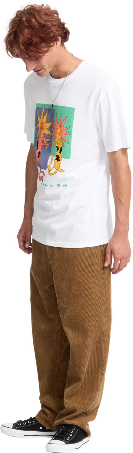 Volcom Longo Cats camiseta manga corta hombre detail 3 | White