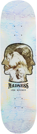 Madness Madness Jedd McKenzie Demons Tabla de Skate 8.70" tablas de monopatín | White/Holographic