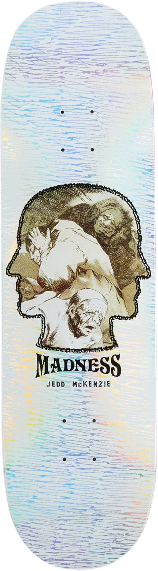 Madness Madness Jedd McKenzie Demons Tabla de Skate 8.70" tablas de monopatín | White/Holographic